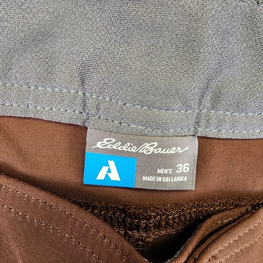 Eddie Bauer First Ascent Guide Pro Shorts Men's 36 Burnt Brown Nylon Outdoor